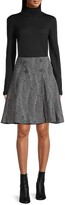 Thumbnail for your product : Emporio Armani ZigZag Double-Breasted Flare Skirt