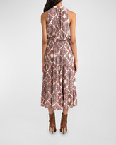Thumbnail for your product : Shoshanna Jillian Printed Halter Midi Dress