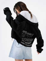 Thumbnail for your product : Stussy Keyline Stack Crop Denim Jacket