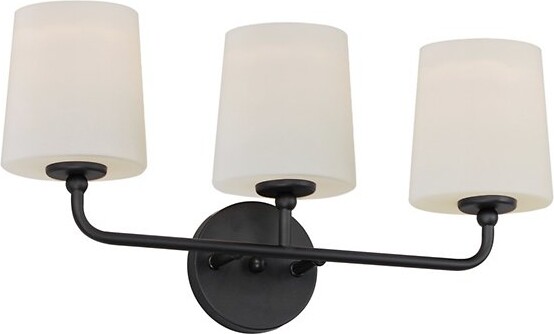 Maxim Lighting Bristol Vanity Light in Silver, Size: 3 light