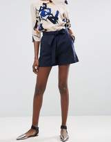 Thumbnail for your product : ASOS Belted Linen Shorts