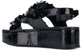 Thumbnail for your product : Kennel + Schmenger Floral Applique Platform Sandals