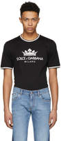 Thumbnail for your product : Dolce & Gabbana Black Crown Logo T-Shirt