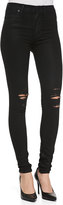 Thumbnail for your product : Hudson Barbara Distressed Stretch Skinny Jeans, Waxed Skylark