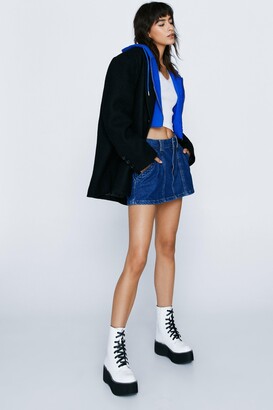 Nasty Gal Womens Move Up a Gear Platform Patent Boots
