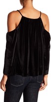 Thumbnail for your product : Laundry by Shelli Segal Cold Shoulder Velvet Top