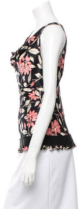 Moschino Silk Floral Blouse