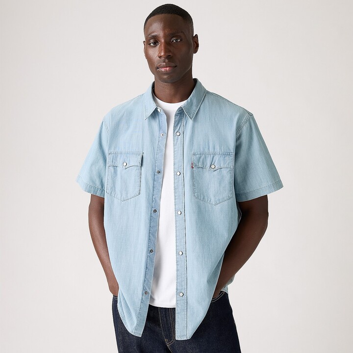 Levi's Short Sleeve Relaxed Fit Western Shirt - Men's - New Hyde Chambray