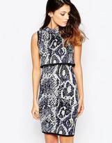 Thumbnail for your product : French Connection Spotlight Boa Highneck Dress