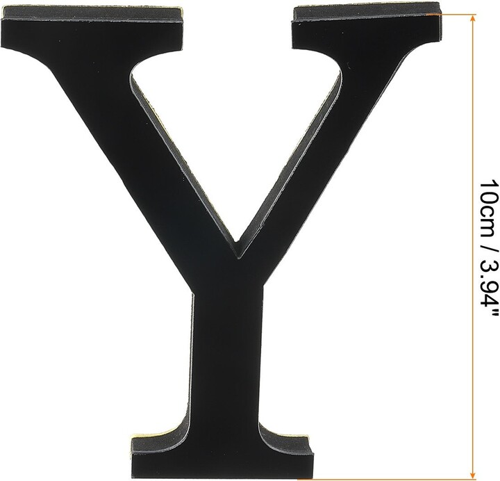 Unique Bargains 3D Acrylic Alphabet Mirror Wall Stickers Letter AZ