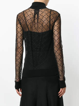 Joseph long sleeved lace top