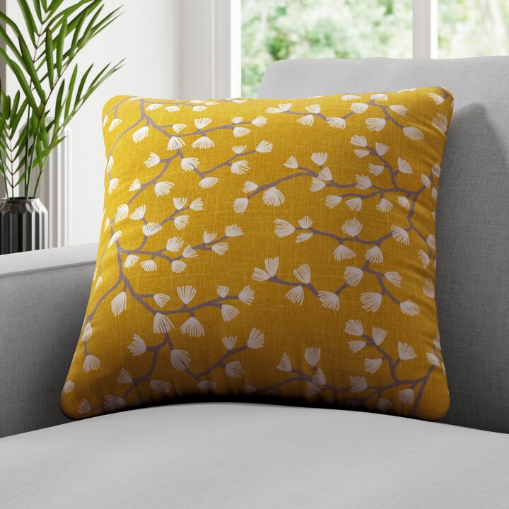 Dunelm Myla Made to Measure Cushion Cover Myla Printed Sunflower