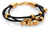 Thumbnail for your product : Alexander McQueen Skull Beaded Three-Row Friendship Bracelet