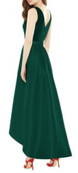 Alfred Sung Satin High/Low Gown