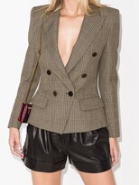 Thumbnail for your product : Alexandre Vauthier Double-Breasted Check-Pattern Jacket