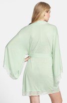 Thumbnail for your product : Eberjey 'Golden Girl' Lace Trim Kimono Robe