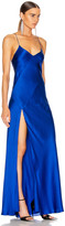 Thumbnail for your product : Mason by Michelle Mason Bias Gown with Slit in Cobalt | FWRD