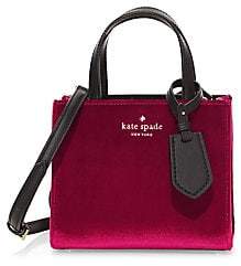 Kate Spade Women's Small Sam Velvet Tote Bag