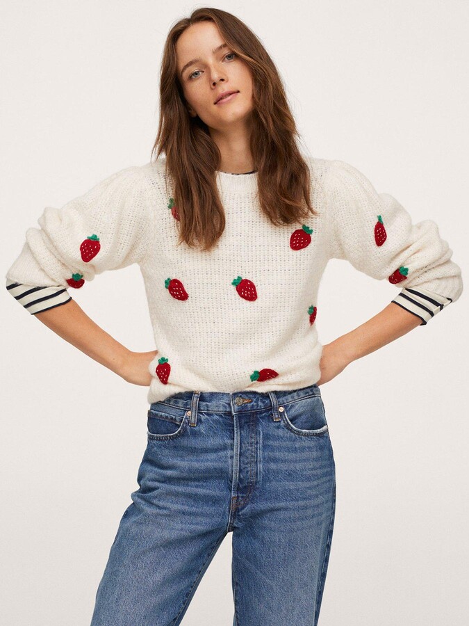 MANGO Strawberry Sweater - ShopStyle Knitwear