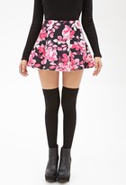 Thumbnail for your product : Forever 21 FOREVER 21+ Floral Scuba Knit Skirt