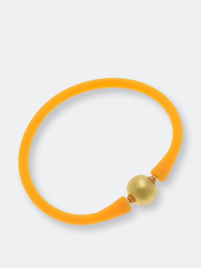 Stackable 24k gold plated beaded bracelets