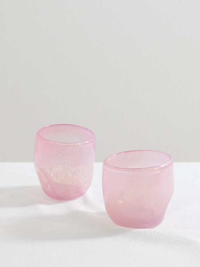 Completedworks - Thaw Set-of-two Recycled-glass Cups - Pink