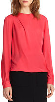 Thumbnail for your product : L'Agence Silk Drape-Front Blouse