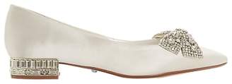 Dune Bridal Collection Bow Tie Ballet Pumps, Ivory