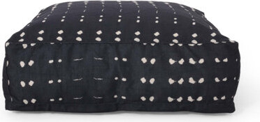 Ebern Designs Dalm Fabric Square Pouf Comfortable and Versatile Ideal for Seating or Footrest in Any Living Space