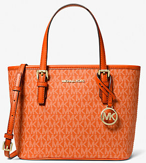 PO: mk Jet Set Travel Extra-Small Saffiano Leather Top-Zip Tote