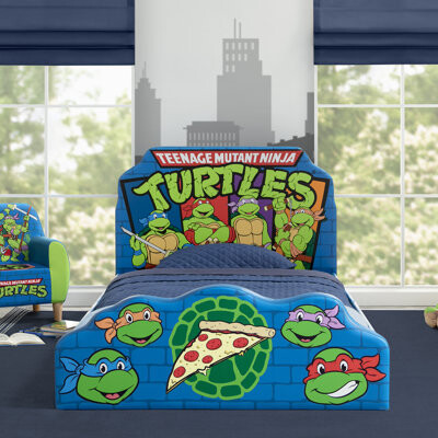 Delta Children Teenage Mutant Ninja Turtles Upholstered Twin Bed By Delta Children, Green