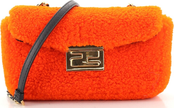 Fendi First Bag Shearling Small - ShopStyle