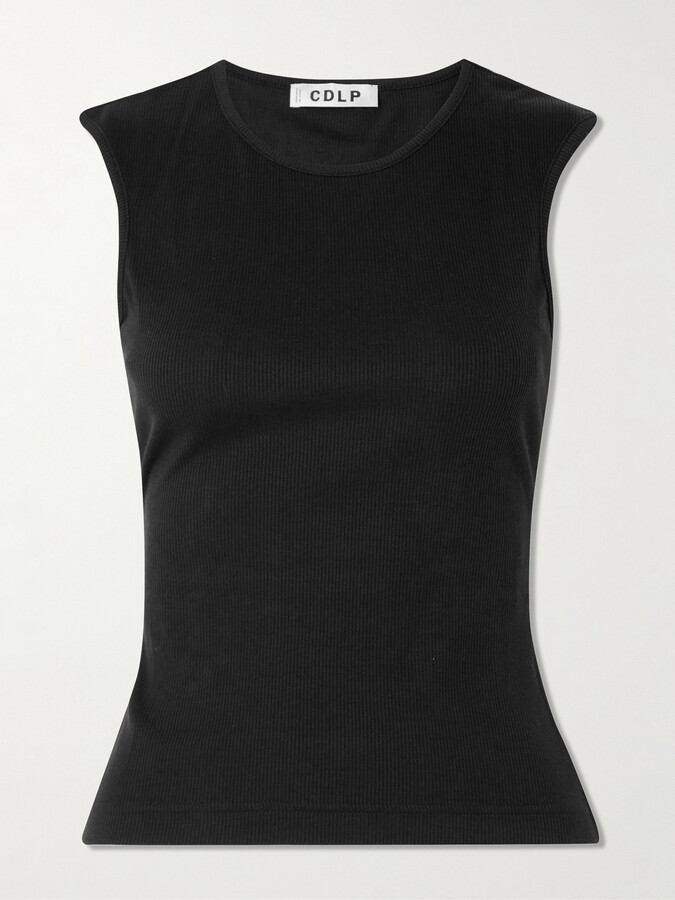 CDLP Ribbed Tencel™ Lyocell-blend Jersey Tank - Black