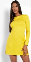 Thumbnail for your product : boohoo Long Sleeve Crew Neck Swing Dress