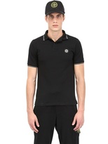 Thumbnail for your product : Stone Island Stretch Cotton Piqué Polo Shirt