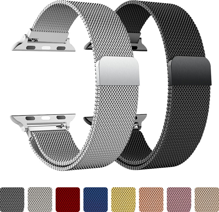 Milanese Strap For Apple Watch Ultra 2 49 46mm 42mm 44mm 40mm 45mm 41mm 38mm Bracelet For iWatch Series 10 9 3 6 5 SE 7 8 Strap