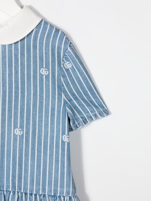 Gucci Children Striped Logo-Print Dress