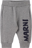 Thumbnail for your product : Marni Baby Gray Logo Track Pants