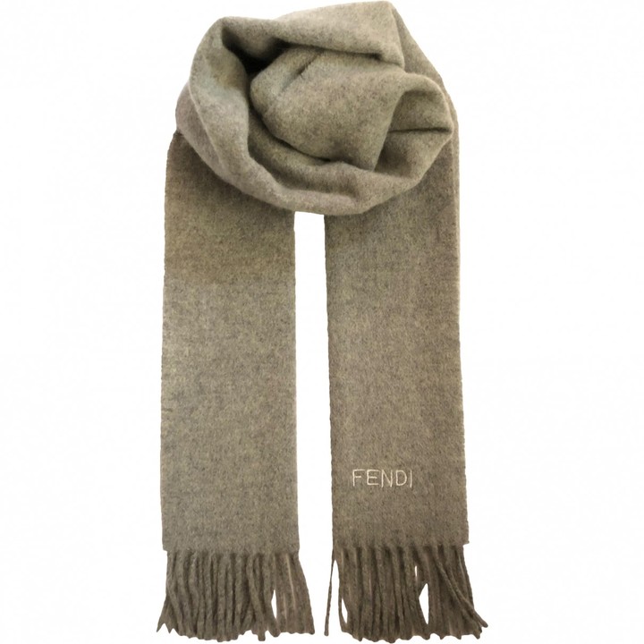 grey fendi scarf