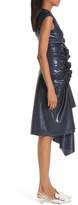 Thumbnail for your product : Sies Marjan Fleur Ruched Ruffle Laminated Dress