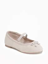 Thumbnail for your product : Old Navy Sueded Ballet Flats for Toddler Girls