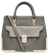 Thumbnail for your product : New Look Grey Contrast Pocket Metal Corner Tote Bag
