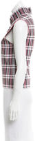 Thumbnail for your product : Celine Sleeveless Plaid Top