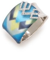 Thumbnail for your product : Alexis Bittar Crystal Stenciled Wrap Liquid Cuff Bracelet