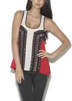 Thumbnail for your product : Arden B Beaded Color Blocked Tank