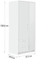 Thumbnail for your product : Argos Home Tilbury 2 Door 2 Drawer Wardrobe