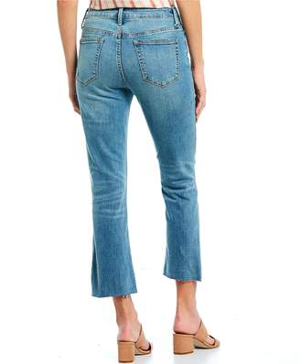 Sam Edelman The Stiletto High Rise Raw Hem Distressed Crop Jeans