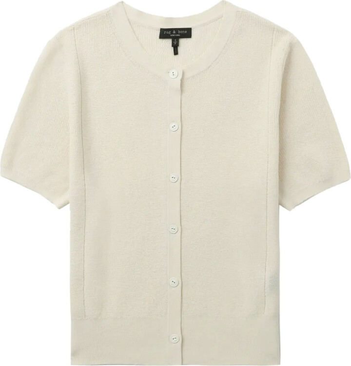 Rag & Bone Short-Sleeve Knit Cardigan