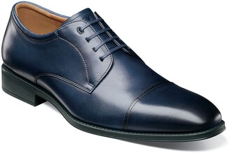 blue florsheim shoes