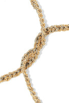 Thumbnail for your product : Carolina Bucci Scorpio Lucky Zodiac 18-karat Gold, Diamond, Mother-of-pearl And Silk Bracelet